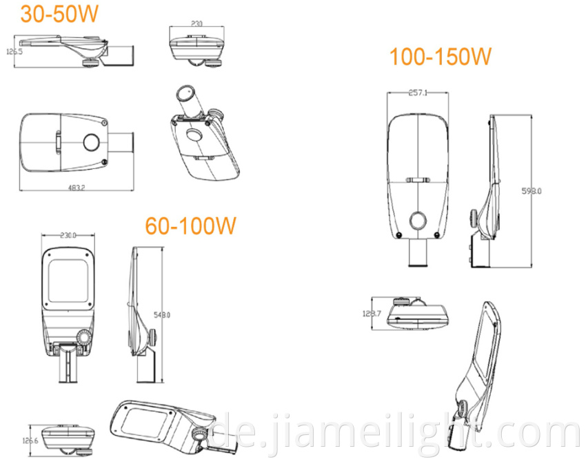 Casting LED street light2